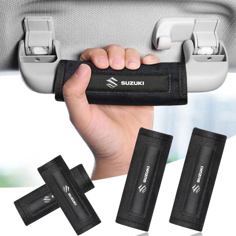 4Pcs Car Pull Gloves Roof Armrest Handle Protect Cover Accessories for Suzuki Swift SX4 Samurai Sport Jimny Grand Vitara Alto GW250  Splash Swace