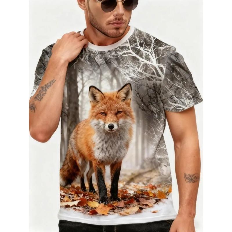 3D Printed Men's T-Shirt Summer Breathable Versatile Fashion