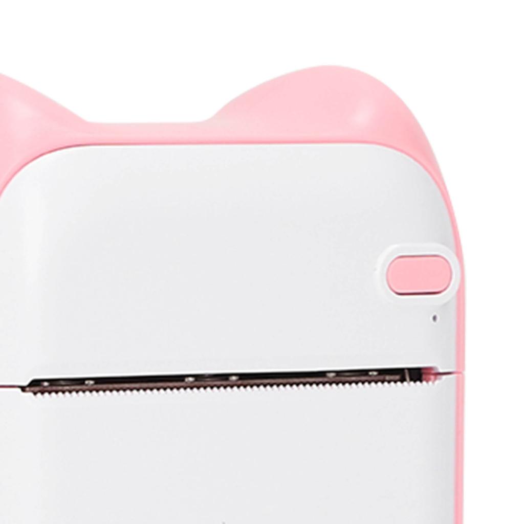 Thermal Printer Bluetooth Direct Connection USB Charging 203DPI 1000mAh Portable Mini Picture Printer with Printing Paper Pink