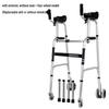 Aluminum Alloy Rollator Walker with Wheels, Seat, and Arm Support – Four-Legged Mobility Aid.