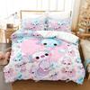 Kawaii Animal Axolotl Bedding Set Bed Cover Adult Kid Bedroom Decor Duvet Cover Pillow Case Set Single Twin Full Queen King Size