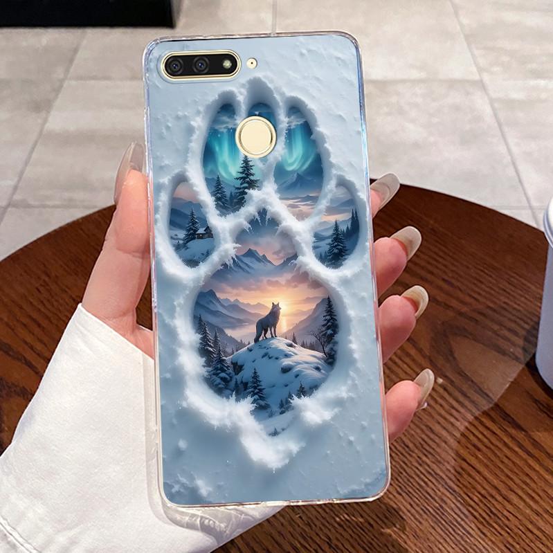Casing For Huawei Honor 7A Pro AUM-L29 Phone Case Luxury Cute Love Heart Rabbit Funny Clear Transparent Silicone Soft TPU Cover