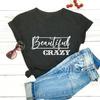 Beautiful Crazy Print Women Tshirt Women's Funny Summer Casual Short Sleeve Top Girls Weekend Shirt Holiday Tee Party Dress