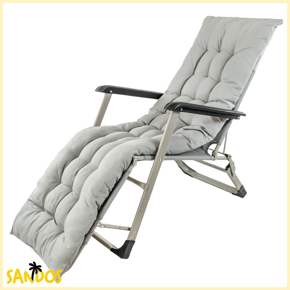 Folding garden beach lounger cushion zero gravity chair father's day