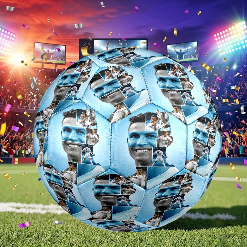 1 pz Pallone da Calcio Cristiano Ronaldo Taglia 5, Adatto per Partite di Allenamento/Allenamento per Tornei, Leggero e Resistente. cl7026