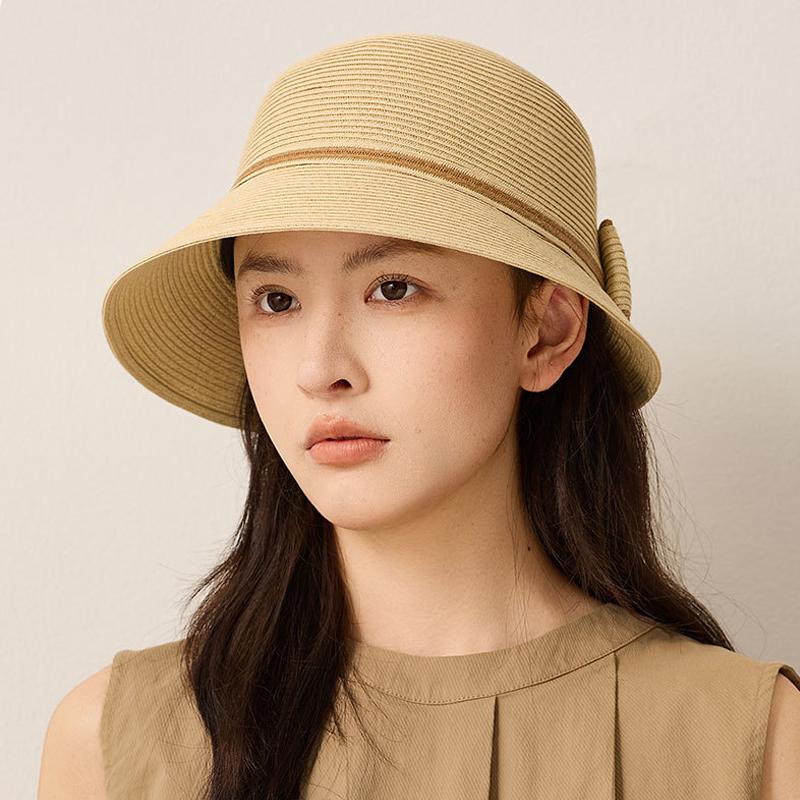 Sunscreen Straw Hat Breathable Fisherman Hat Women's Summer Sunshade Hat