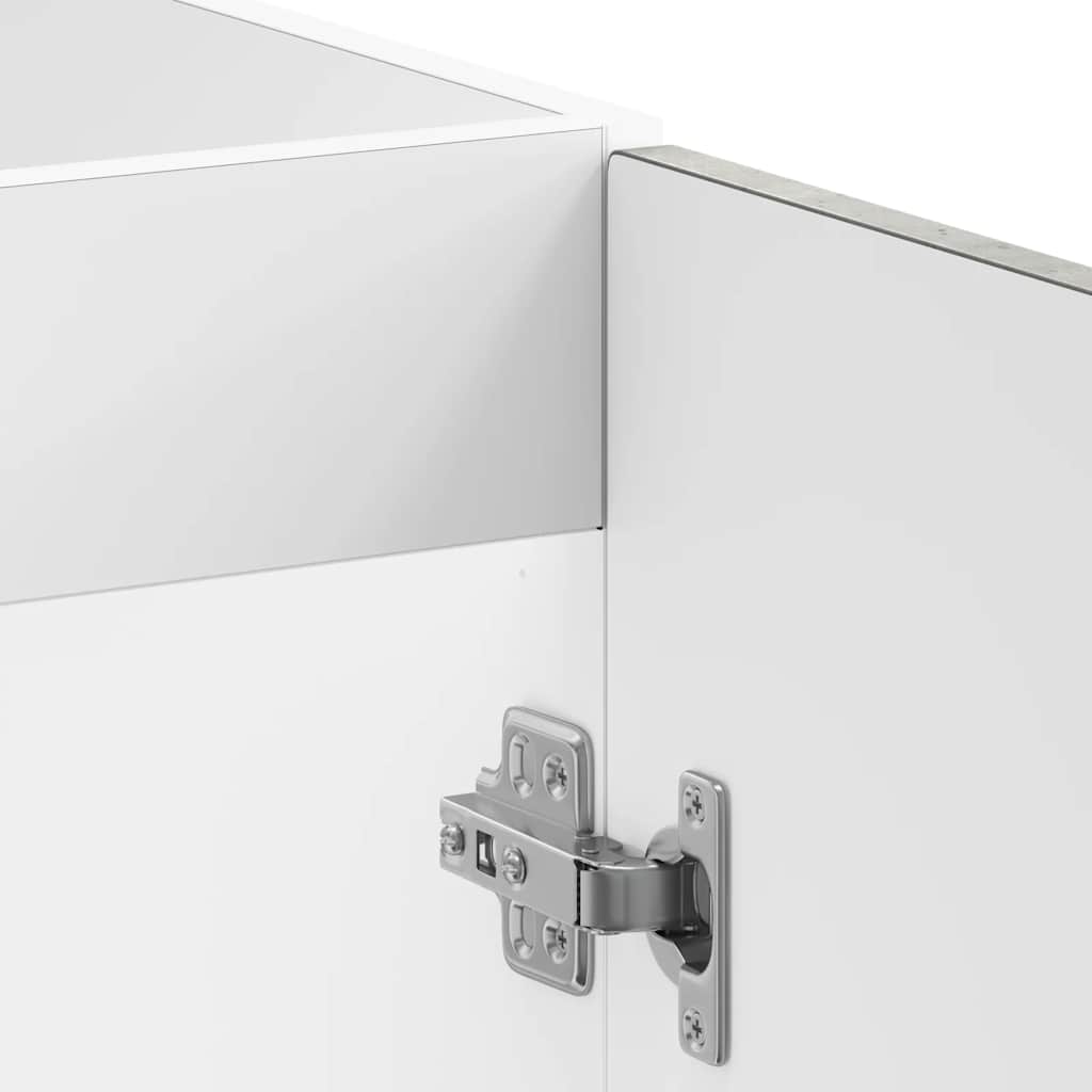 Kalmar Under Sink Cabinet Concrete Grey 80 X 46 X 81.5 Cm Particleboard