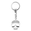 Gothic Floral Cross Keychain Religious Theme Pendant Key Ring 30mm Ring