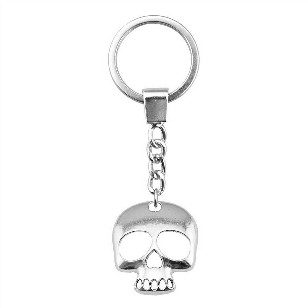 Gothic Floral Cross Keychain Religious Theme Pendant Key Ring 30mm Ring