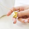 Love Letter Envelope Pendant Necklace Customized Stainless Steel Jewelry Confession Love You for Valentine Day Mother Day