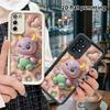 Phone case: 2D flat design suitable for Samsung Galaxy A34 A35 M05 M06 S20 S22 S21 FE Plus 5G protective case, purple and green little devil, perfect 