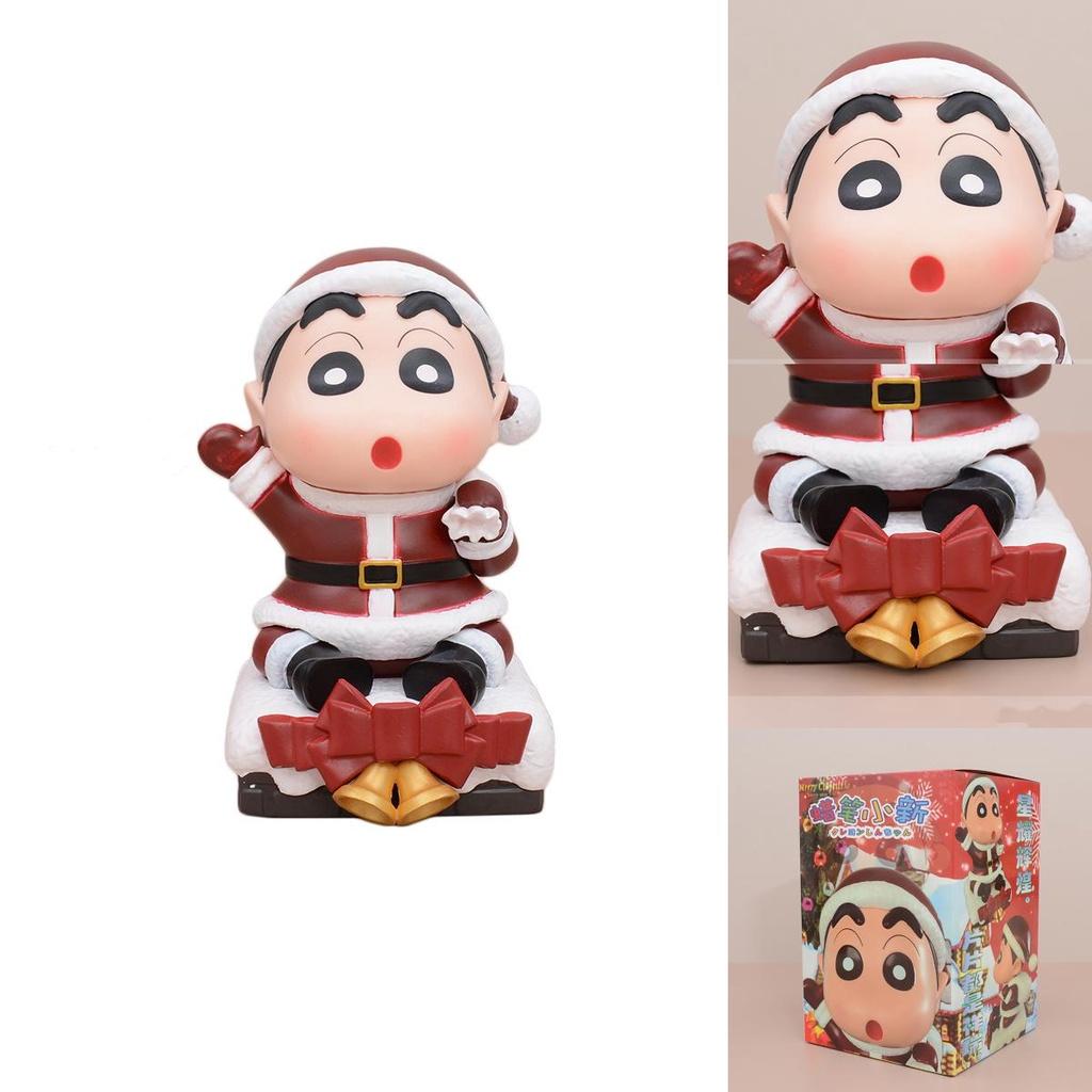 Wild Field Shinnosuke Crayon Shin-chan Christmas Static Scene Action Figure Collectible Box Set Wholesale
