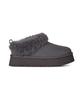 Ugg [Women] Wool Collar Ankle Slippers (Tazel) - Obsidian / 1171393-Obs