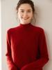 Women's Thickened Cashmere Knit Sweater: Vertical Stripes, Long Sleeves, Solid Color Pullover - Perfect for Layering
