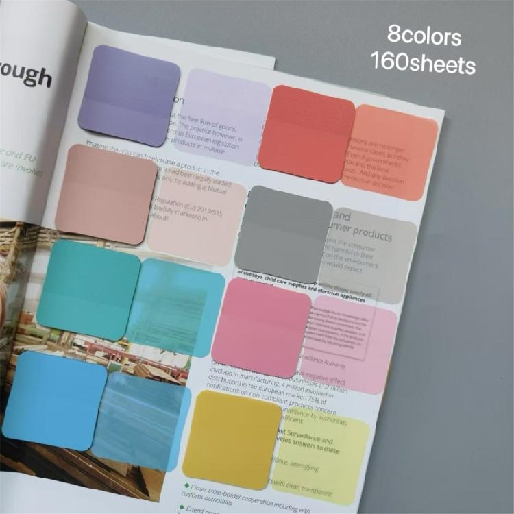 Durability 8 Color Index Tab With Adhesive Backing Portable Classification Sticker for Journals Documents