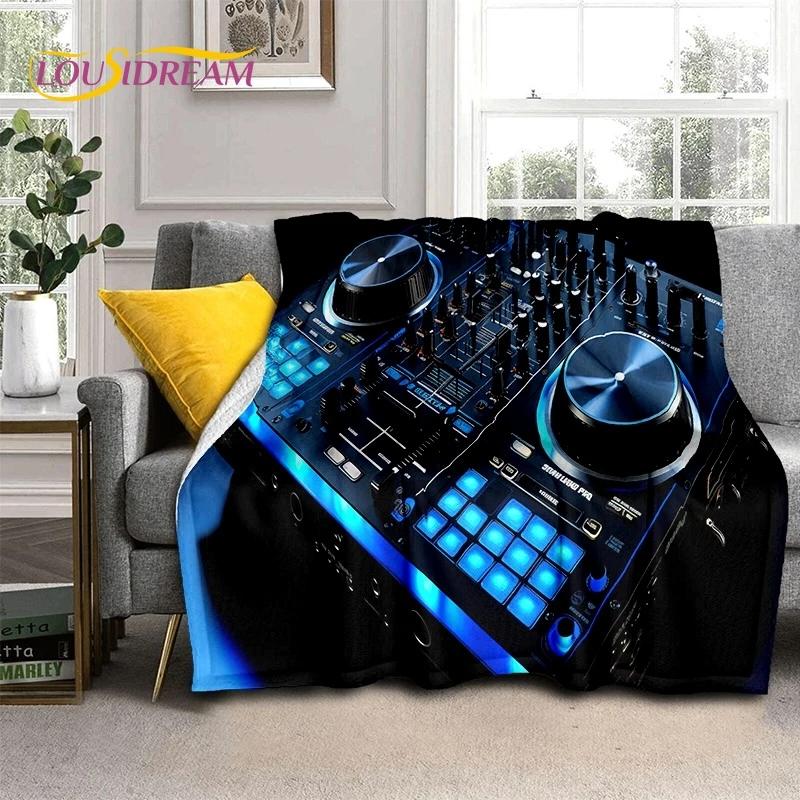 Vinylová deska Hudba DJ Displej Páska Měkká flanelová deka na postel Ložnice Pohovka Piknik, Přehozová deka na přikrytí Venkovní volný čas Dárek