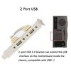 SinLoon Computer Cables Connectors New USB PC Motherboard Rear Panel Expansion Bracket To IDC Motherboard USB Cable Host Adapter [2-Piece Set] &