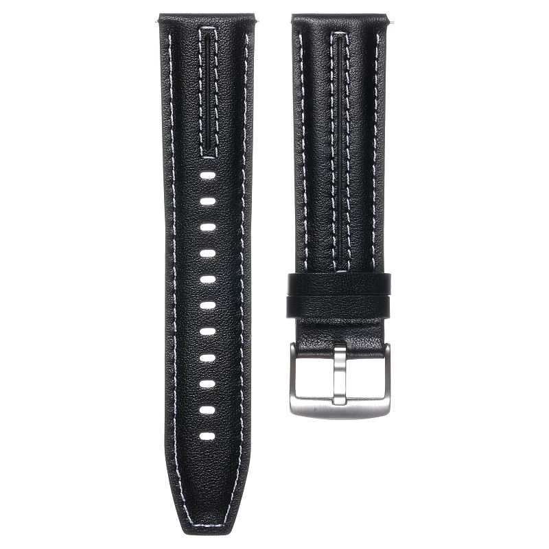 

22mm Leather Watch Strap For HUAWEI WATCH GT6 46mm Bands Soft Leather Wristband Bracelet For HUAWEI WATCH GT5 4 3 GT5 GT6 Pro for Huawei GT6 46mm чорний