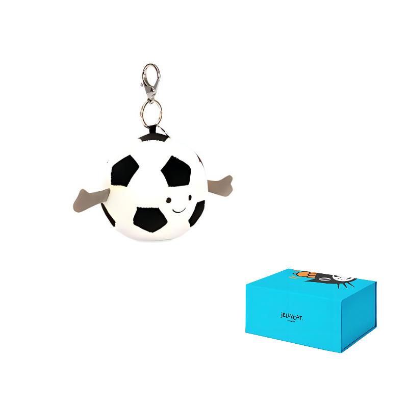 JELLYCAT Fun Sports Collection Soccer Amuseable Doll Plush Pendant 9cm Height