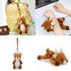 Sika Plush Deer Keychain Toy Short Fabric Backpack Decor Children Doll Gift