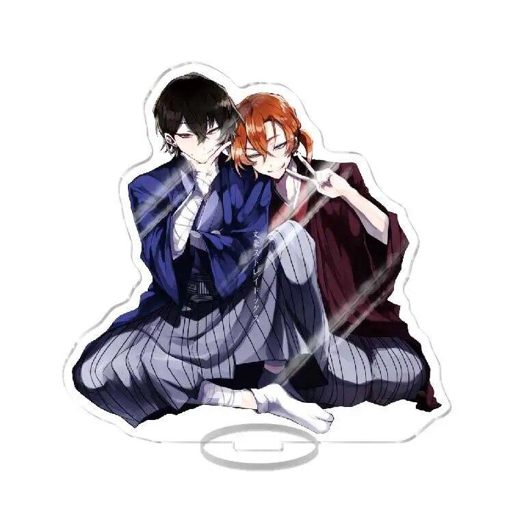 

Новый Бунго Бродячие Собаки Аниме Фигурка Акриловая Подставка Модель Игрушки Дазай Осаму Накахара Чуя Рюносукэ Новогодний Декор Стола Собрать Подарок 2