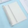 A5 Caderno Branco para Artesanato Folhas Soltas Espiral Pautado Ponto Grade Papel Interno Papelaria Premium