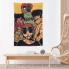 Band GGorillaz Music Tapestry Microfiber Wall Hanging For Bedroom Living Room Decor Outdoor Festival Bar Background