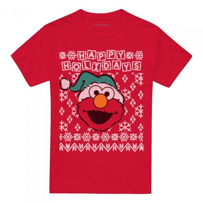 Sesame Street Unisex Adult Ugly Elmo Christmas T-Shirt