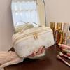 Elegant Vintage Embroidered Makeup Bag Large Capacity Portable and Perfect for Storing Cosmetics and Toiletries Ideal for Travel