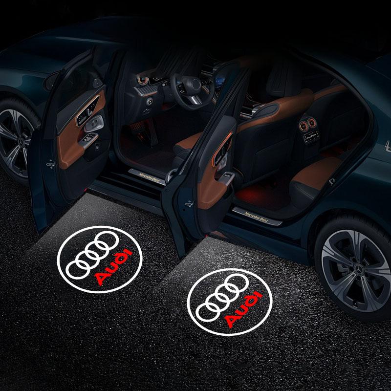 Led Car Door logo Welcome Light For Audi RS3 RS4 RS5 RS6 RS7 RS8 8V 8P 8L A6 C5 C6 C7 A5 A7 A8 Q3 Q5 Q7 TT S3 S6 Quattro