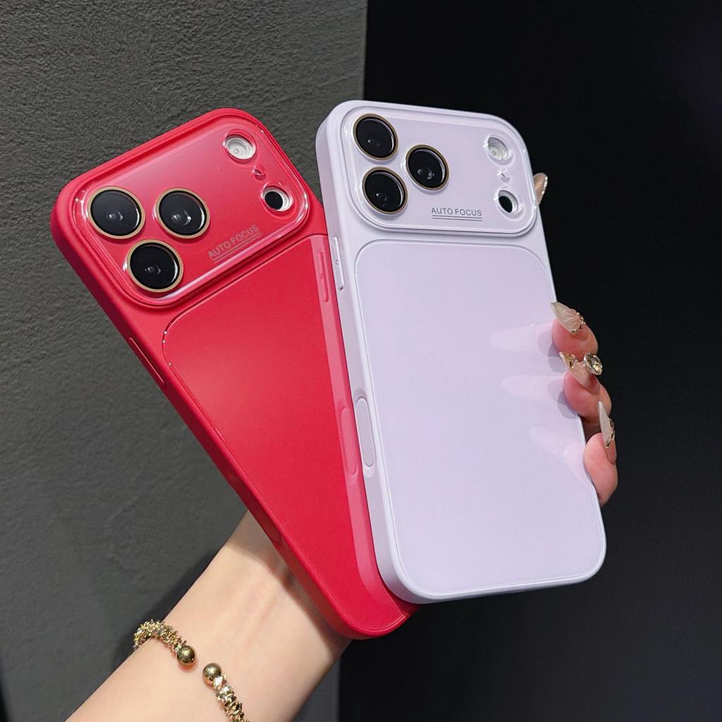 Applicable to Apple 17Promax mobile phone case, ice-feeling tempered glass iPhone16 seconds to increase the window all-inclusive hard case