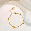 316L Stainless Steel New Fashion Upscale Zircon Love Heart Shape Charm Chain Bracelets For Women Couple Girl's Gift