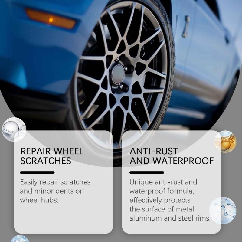 30ml Creion Retuș Vopsea Roată Auto Creion Corector Zgârieturi Roată Auto Negru