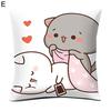 Schicker Kissenbezug, Paar, quadratische Form, Katzendruck, schützender Kissenbezug mit feiner Textur für das Auto