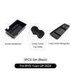 For BYD Yuan UP 2024 Center Control Water Cup Holder Armrest Storage Box Central Lower Storage Box Trash Can Organizer Accessory