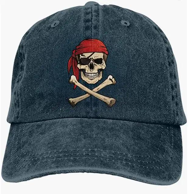 

Cool Pirate Skull Print Pattern Baseball Cap Unisex Hats for Men Women Bone Cowboy Bebop Designer Cap Men Snapback Cap Adjustable& 8Y