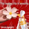 Cherry Blossom Magnetic Snack Sealing Clip and Refrigerator Magnet