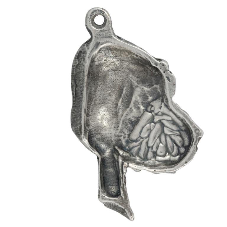 Bloodhound, St. Hubert Hound, Sleuth-hound - Silver-plated dog pendant, handbag decoration, backpack pendant by Art-Dog brand
