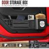 VEILS Front Door Storage Box for Jeep Wrangler JL JLU 4XE (2018-2025) & Gladiator JT (2020-2025) Accessories, Fits Manual/Power Seats, Heavy-Duty