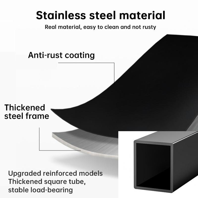 Stainless Steel Metal Flower Step Display Stands Balcony Flower Room Plant Rack Waterproof Multi-Layer Ladder Shelf