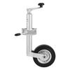 Anhängerstützrad mit Rad, 150 kg Tragfähigkeit, Robuster Anschraubbarer Anhängerkupplungsstützfuß mit Einzelrad & Ergonomischem Griff, 230 mm Hubweg, Passend