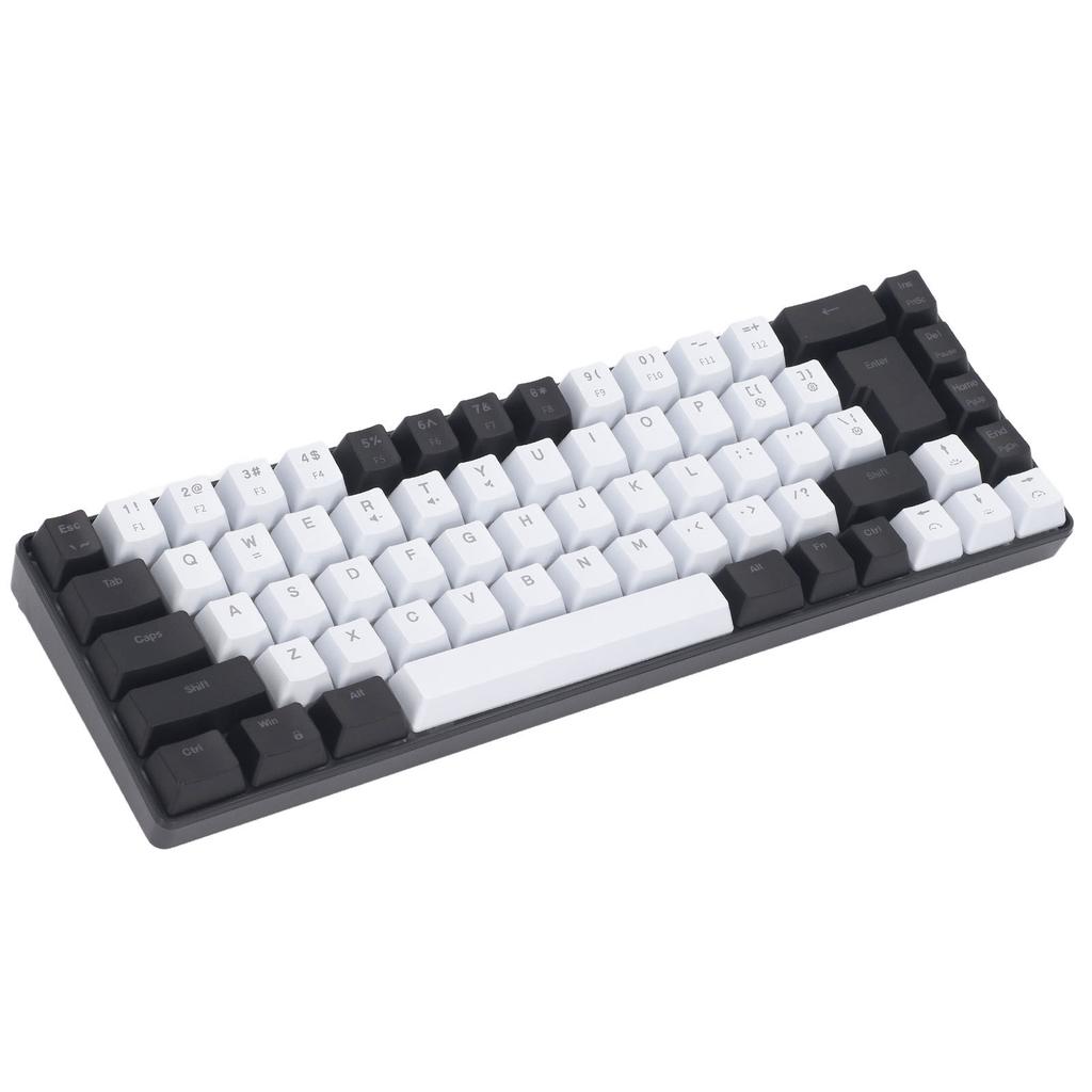Membrane Gaming Keyboard 68 Keys RGB Backlit Ergonomic USB Interface Computer Keyboard for Win System Office Family