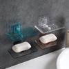 Soap Rack No Drilling Wall Mounted Soap Holder Self Adhesive Soap Sponge Storage Rack