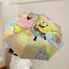1pc SpongeBob, Patrick Star Automatic Umbrella | Portable Foldable 8-Rib Manual Open, Cute Halloween & Christmas Gift for Outdoor, Casual Accessory, D