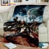 HD Final Fantasy Spiel 3D FF14 Gamer Decke, Weiche Wohndecke für Zuhause Schlafzimmer Bett Sofa Picknick Reise Büro Abdeckdecke Kinder