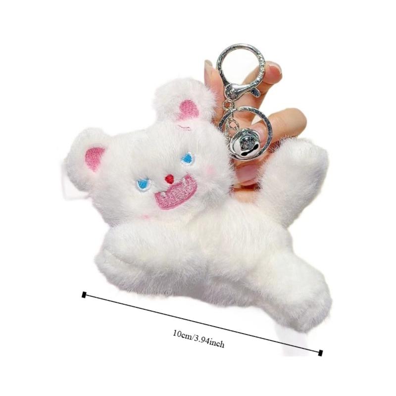 Lovely Cat Cat Plush Doll Cartoon Design Plush Bag Pendant Pet Doll Plush Keychain Bag Decoration