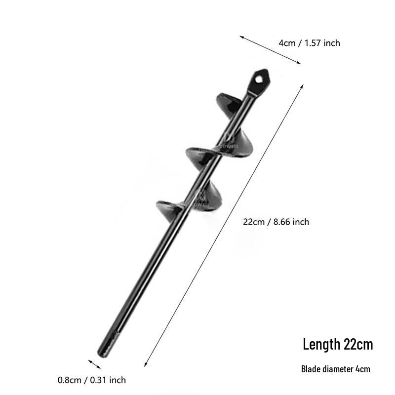 Electric Earth Auger Drill Bit: Garden Plant & Vegetable Soil Loosening Tool