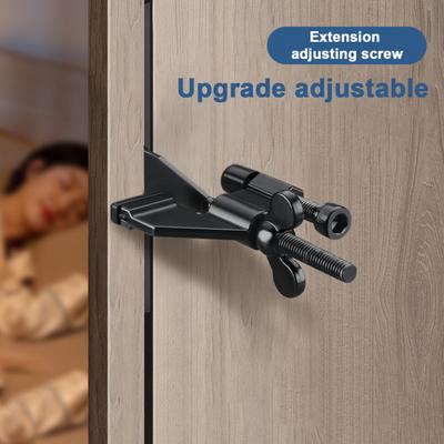 Portable Door Lock Additional Privacy Home Security Door Stop Lockdown Lock