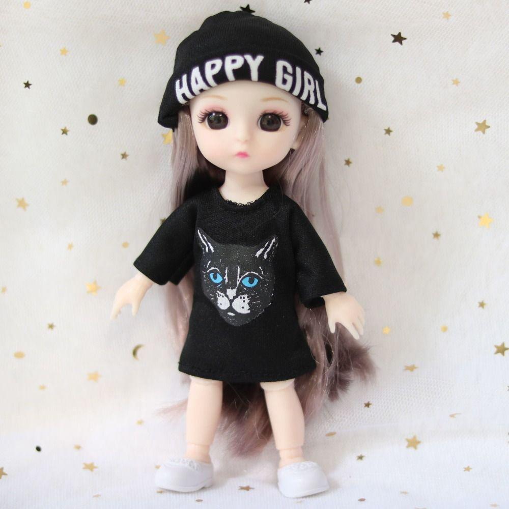 13 bewegliche Gelenke Mini-Mädchenpuppe mit Kleidung mit Kleidung Bewegliche Gelenke Mini-Mädchenpuppe Kinderspielzeug