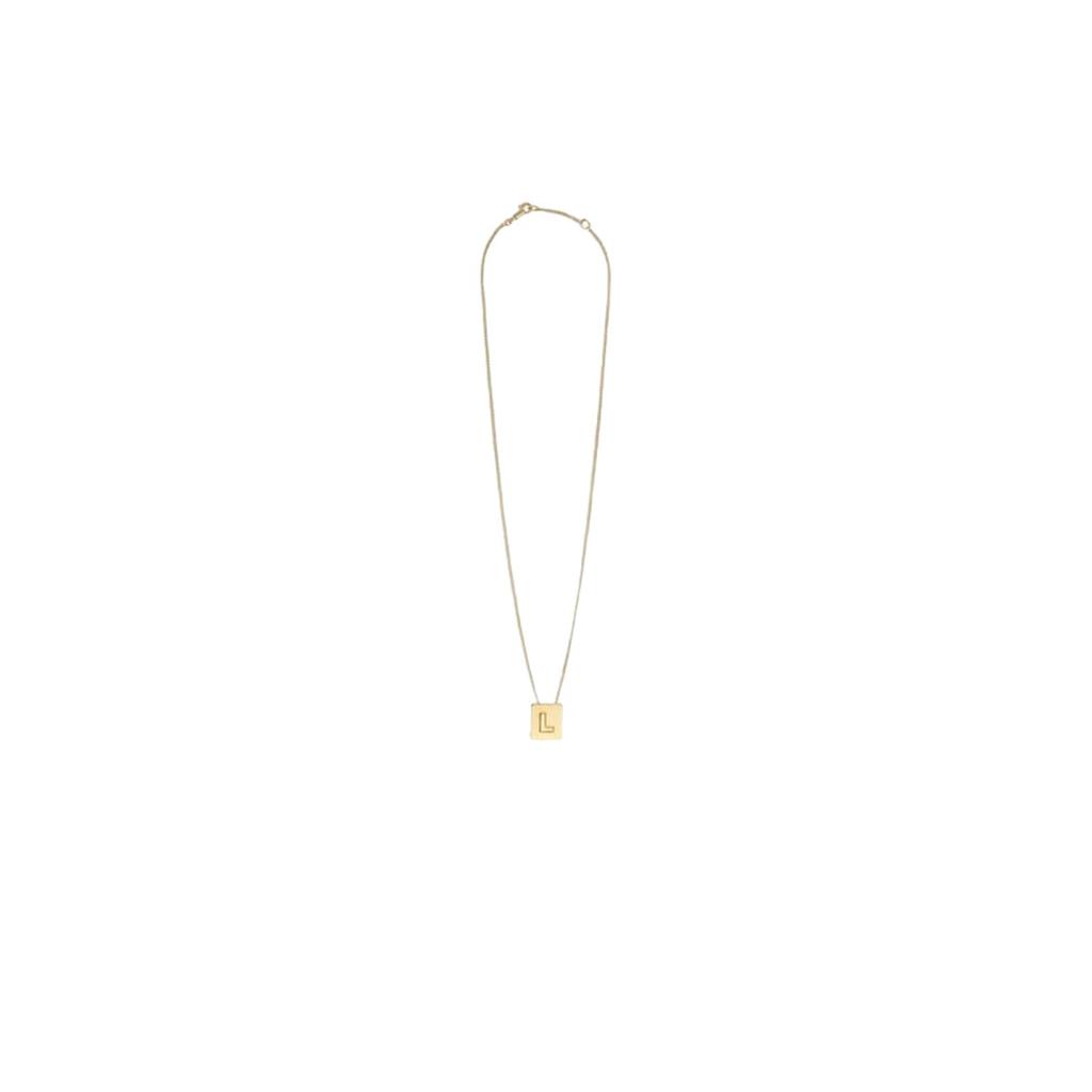 Celine Alphabet L Necklace In Brass With Gold Finish 46N0L6BRA-35OR